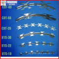 galvanized razor barbed wire/concertina razor barbed wire( professional factory)